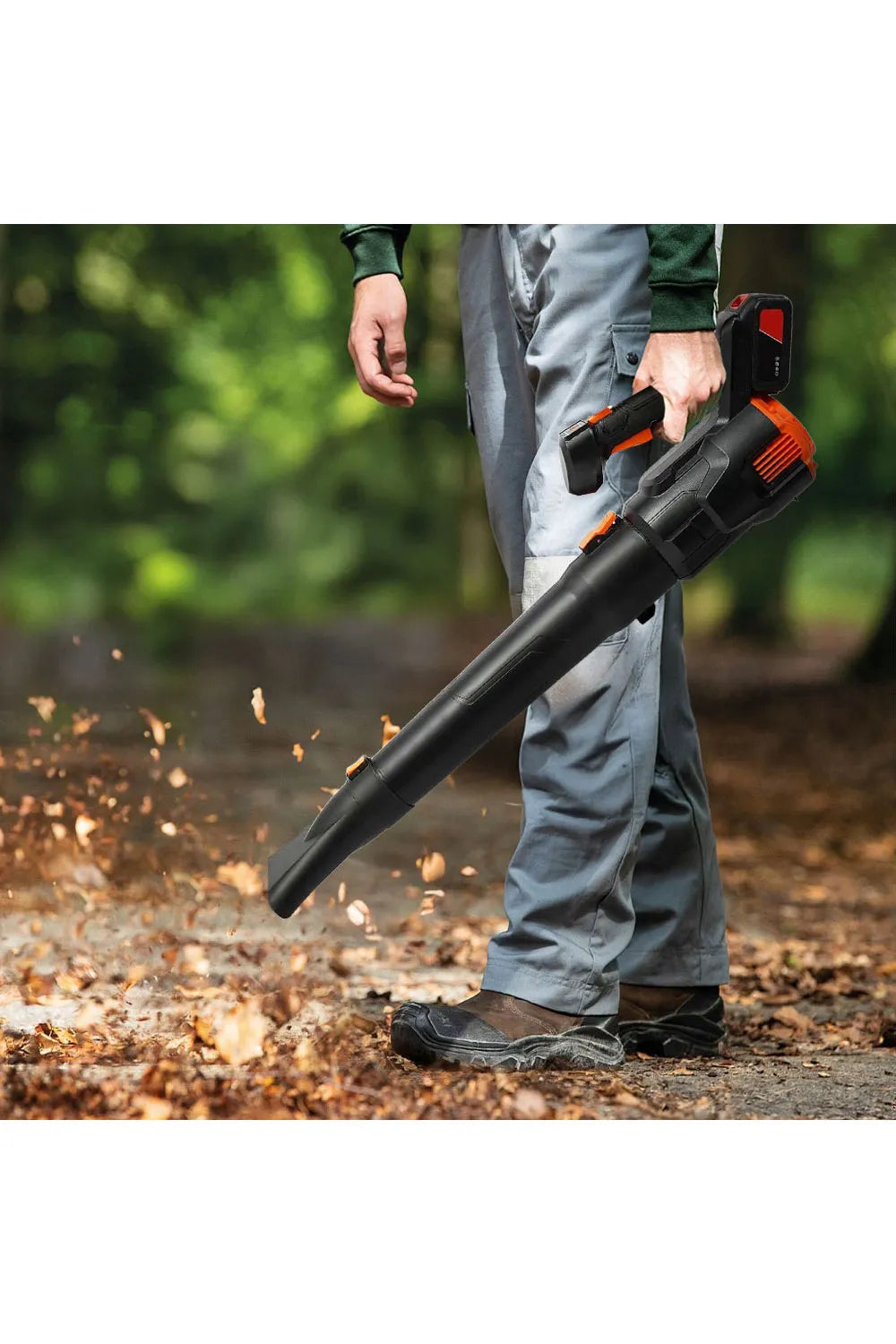 21V Akku Laubbläser kabellos – Handgerät mit Batterie und Ladegerät